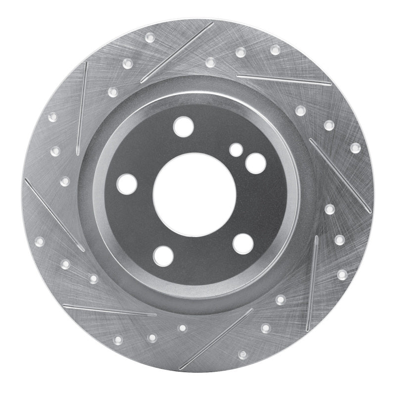 R1 Concepts R1 12-20 Mercedes-Benz SLC300 Rear Left Drilled & Slotted Silver Brake Rotor
