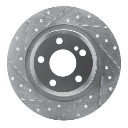 R1 Concepts R1 12-20 Mercedes-Benz SLC300 Rear Left Drilled & Slotted Silver Brake Rotor