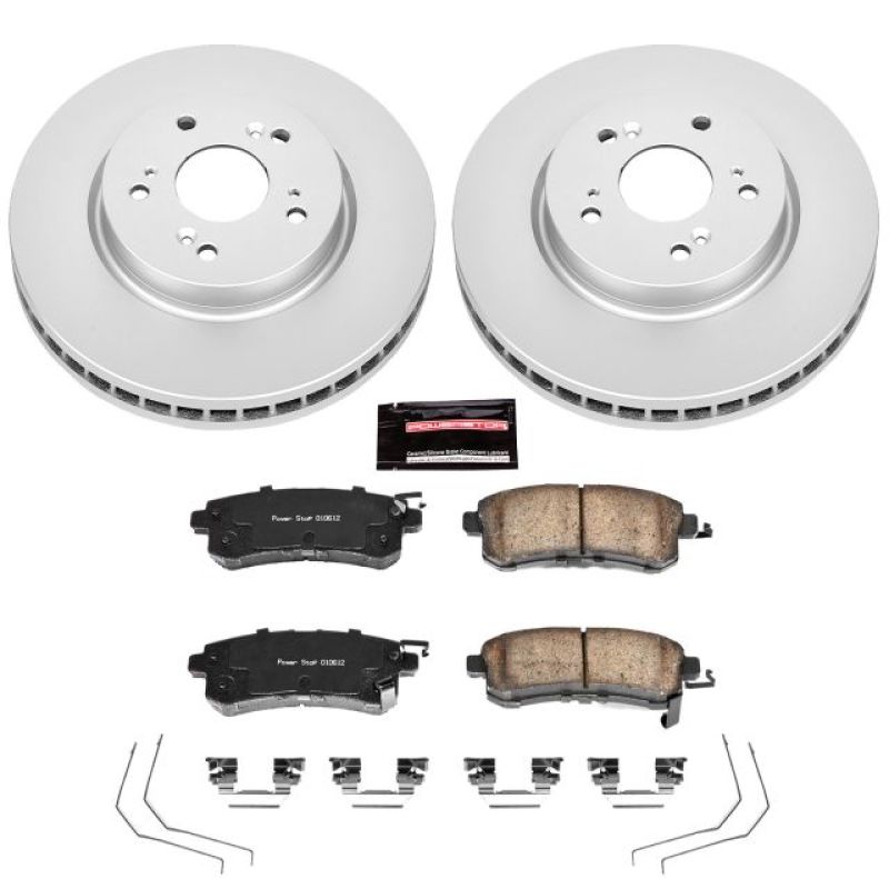 PowerStop Power Stop 12-15 Honda Crosstour Front Z17 Evolution Geomet Coated Brake Kit
