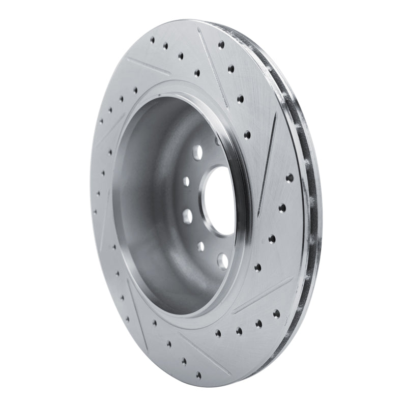 R1 Concepts R1 20-25 Jeep Wrangler Rear Left Drilled & Slotted Silver Brake Rotor