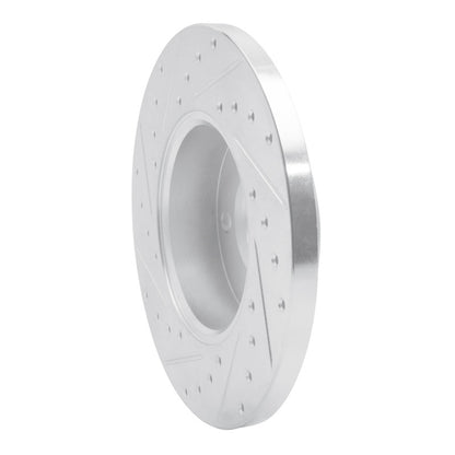 R1 Concepts R1 96-00 Volkswagen EuroVan Front Right Drilled & Slotted Silver Brake Rotor