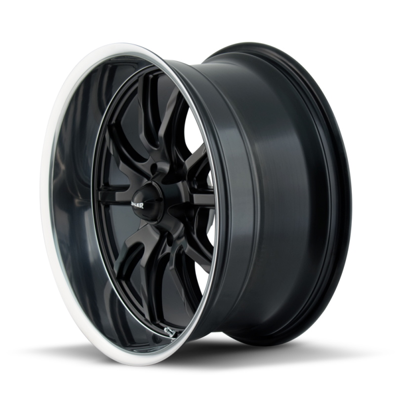 Ridler Wheels Ridler 650 17x8 / 5x114.3 BP / 0mm Offset / 83.82mm Hub Matte Black Polished Wheel