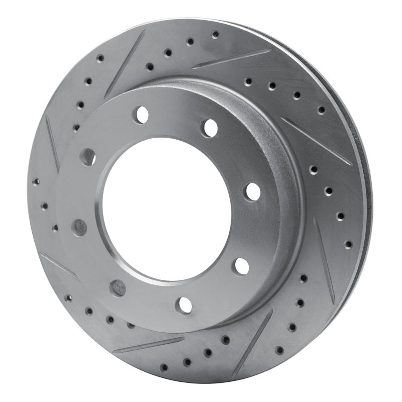 R1 Concepts R1 73-93 Dodge B300 Van (71-74) / B300 (75-80) Front Left Drilled & Slotted Silver Brake Rotor