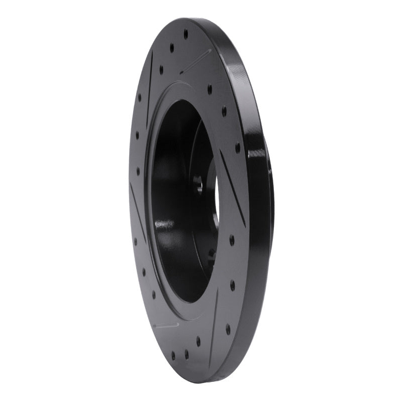 R1 Concepts R1 93-05 Ford Taurus (Excl SHO) Rear Right Drilled & Slotted Black Brake Rotor