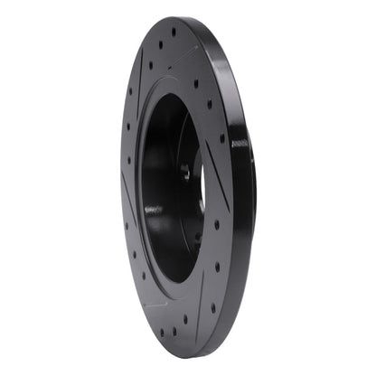 R1 Concepts R1 93-05 Ford Taurus (Excl SHO) Rear Right Drilled & Slotted Black Brake Rotor