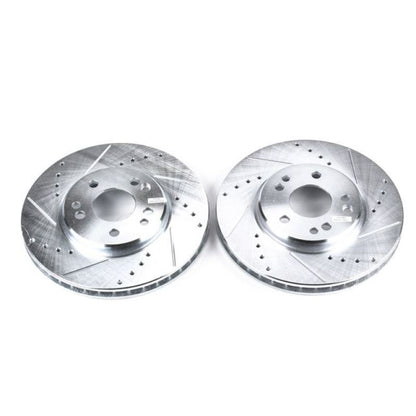 PowerStop Power Stop 90-93 Mercedes-Benz 300SL Front Evolution Drilled & Slotted Rotors - Pair