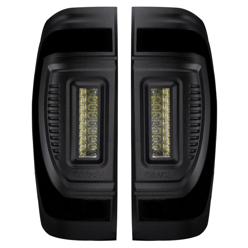 ORACLE Lighting Oracle 19-23 GMC Sierra Black Series Flush Style LED Tail Lights - Factory Halogen