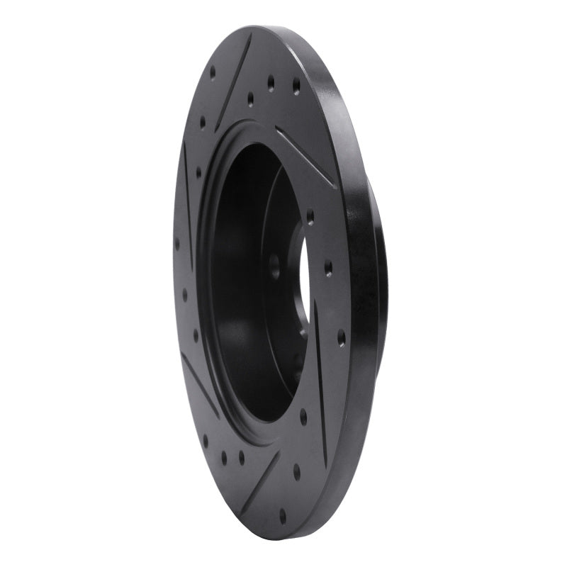 R1 Concepts R1 04-12 Chevrolet Malibu Rear Right Drilled & Slotted Black Brake Rotor