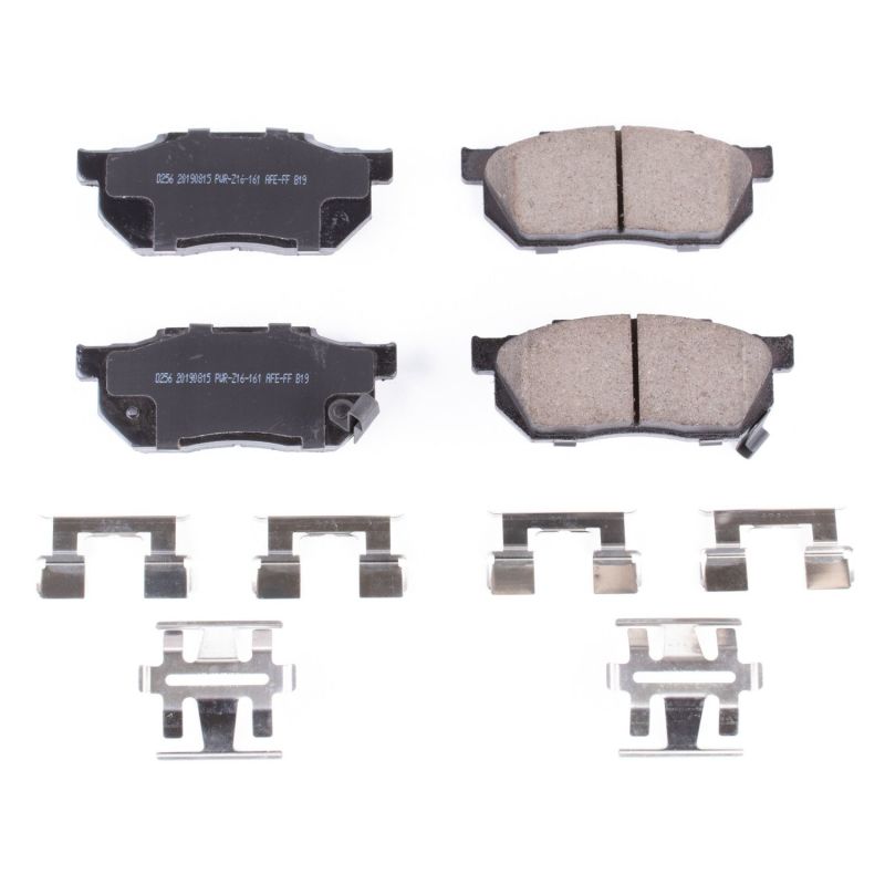 PowerStop Power Stop 88-91 Honda CRX Front Z17 Evolution Ceramic Brake Pads w/Hardware