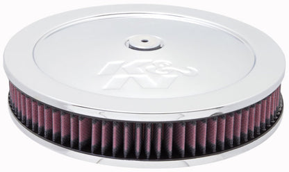 K&N Engineering K&N 5 1/8in Flange 11in OD 3 1/4in Height w/ Vent Custom Air Cleaner Assembly