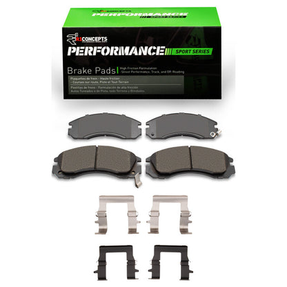 R1 Concepts R1 94-00 Mitsubishi Montero Front Performance Sport Pads & Hardware Kit