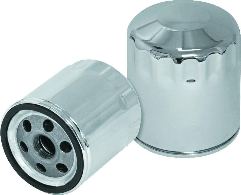 S&S Cycle Shovelhead Models Oil Filters - Chrome - 12 Pack