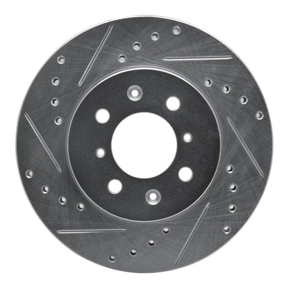 R1 Concepts R1 12-14 Dodge i10 (Mexico) Front Left Drilled & Slotted Silver Brake Rotor