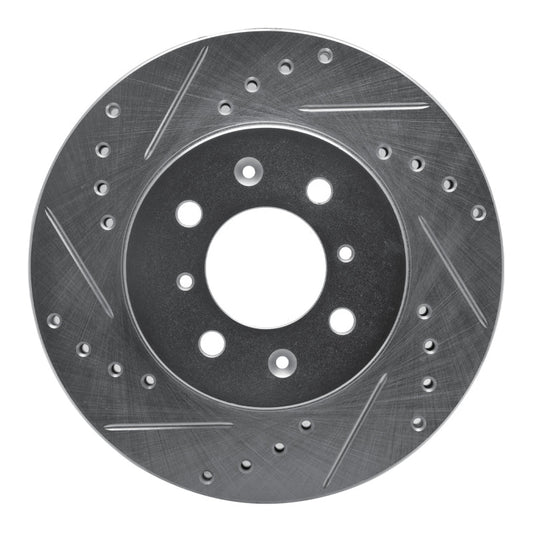 R1 Concepts R1 12-17 Chevrolet SONIC (Mexico) Front Left Drilled & Slotted Silver Brake Rotor