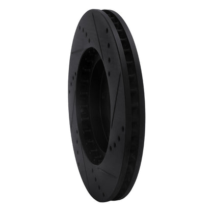 R1 Concepts R1 04-11 Mitsubishi Grandis (Mexico) Front Left Drilled & Slotted Black Brake Rotor