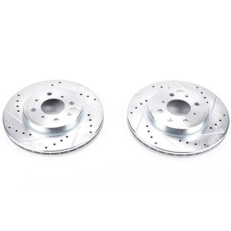 PowerStop Power Stop 15-19 Honda Fit Front Evolution Drilled & Slotted Rotors - Pair