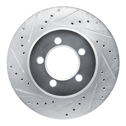 R1 Concepts R1 1965-1972 Dodge Dart Front Left Drilled & Slotted Silver Brake Rotor