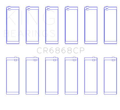 King Engine Bearings Mercedes Benz M 272.911 / M 272.920 (Size 0.5) Connecting Rod Bearing Set