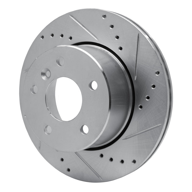 R1 Concepts R1 99-04 Land Rover Discovery Front Right Drilled & Slotted Silver Brake Rotor