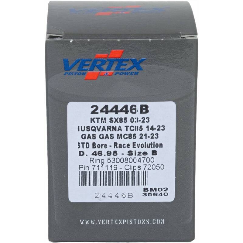 Vertex Pistons Vertex Piston 03-24 KTM 85 SX 85cc Cast Race Evolution Piston Kit