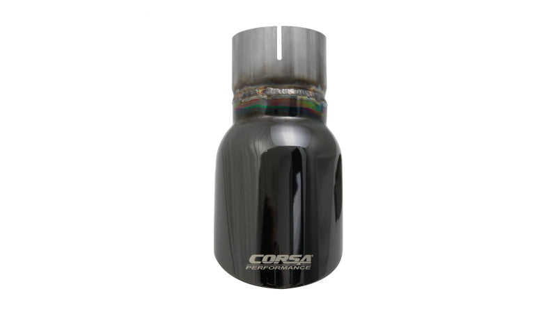 CORSA Performance Corsa Single Universal 2.5in Inlet / 3.5in Outlet Black PVD Pro-Series Tip Kit