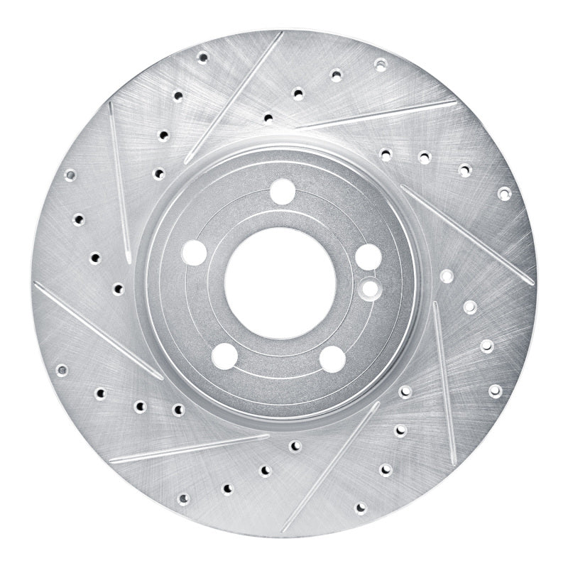 R1 Concepts R1 19-26 Mercedes-Benz A220 Front Left Drilled & Slotted Silver Brake Rotor