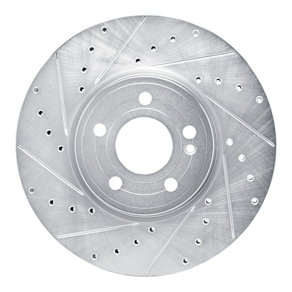 R1 Concepts R1 19-26 Mercedes-Benz A220 Front Left Drilled & Slotted Silver Brake Rotor