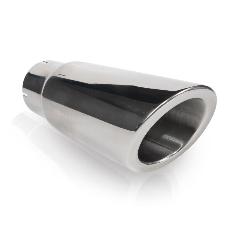 Stainless Works Double Wall 30 Deg Slash Cut Exhaust Tip 3in Body 3in ID Inlet