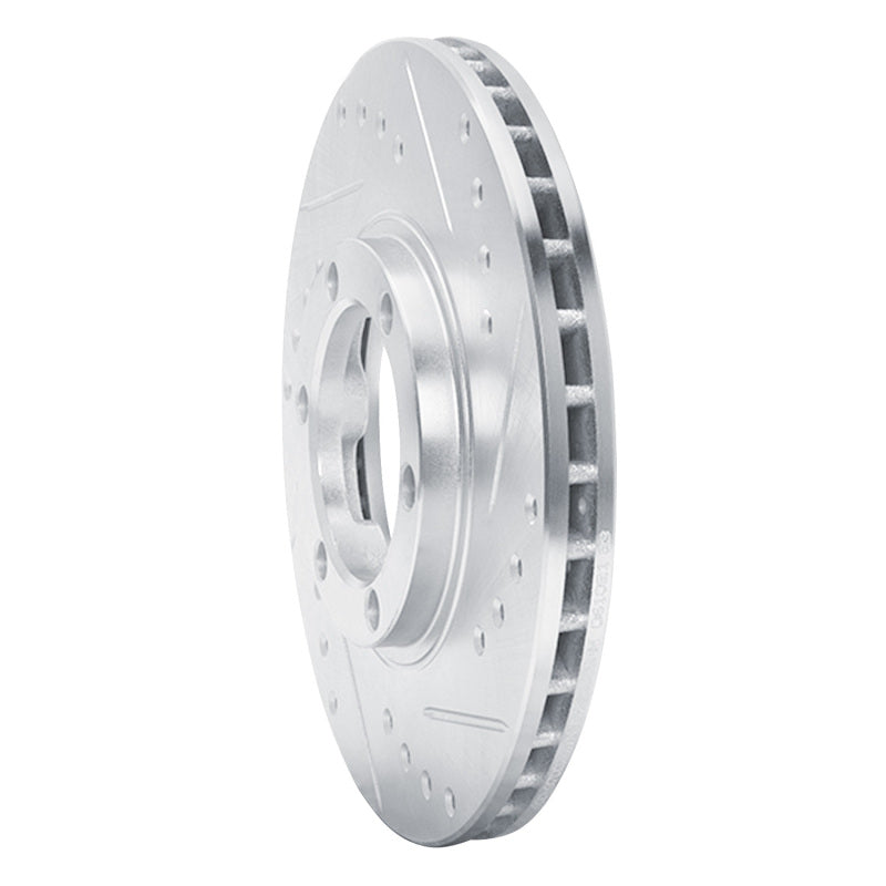 R1 Concepts R1 86-06 Chevrolet Luv Pickup (Mexico) Front Right Drilled & Slotted Silver Brake Rotor