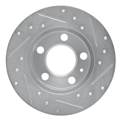R1 Concepts R1 98-24 Audi A1 (Mexico) Rear Left Drilled & Slotted Silver Brake Rotor