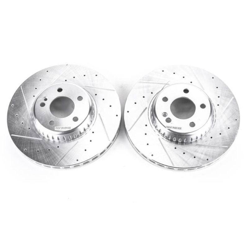 PowerStop Power Stop 15-18 Mercedes-Benz C300 Front Evolution Drilled & Slotted Rotors - Pair