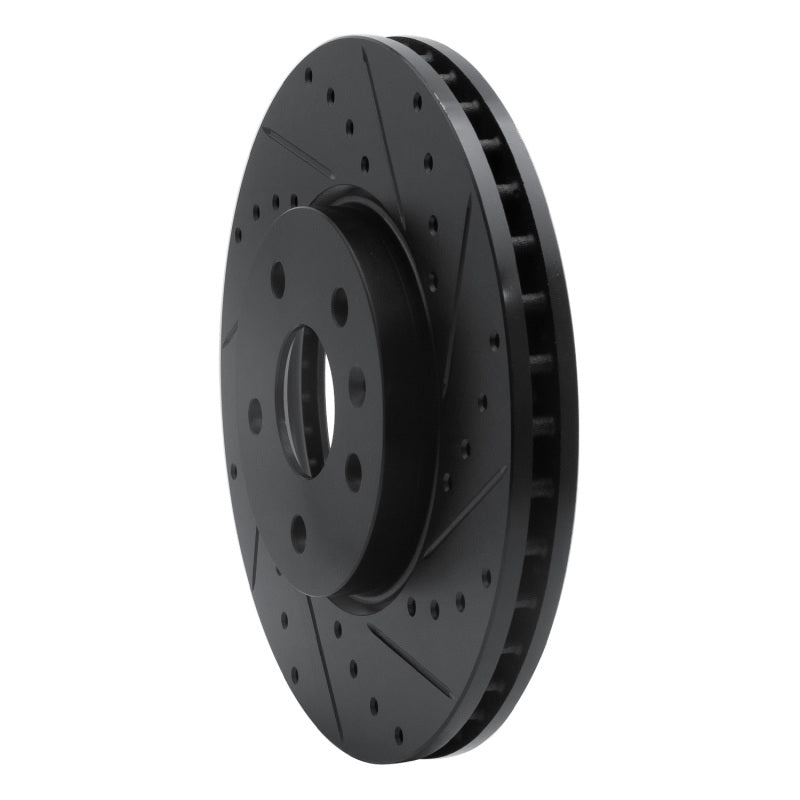 R1 Concepts R1 10-25 Buick Allure Front Right Drilled & Slotted Black Brake Rotor