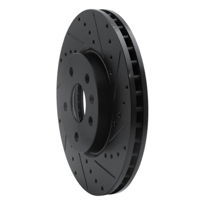 R1 Concepts R1 10-25 Buick Allure Front Right Drilled & Slotted Black Brake Rotor