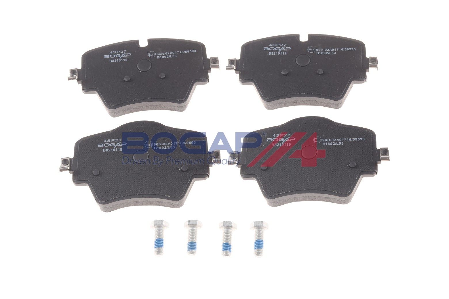 BOGAP B8210119 Brake Pad Set, Disc Brake