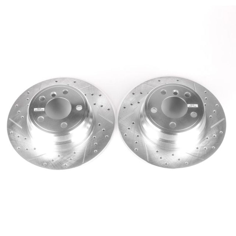 PowerStop Power Stop 00-06 BMW X5 Rear Evolution Drilled & Slotted Rotors - Pair