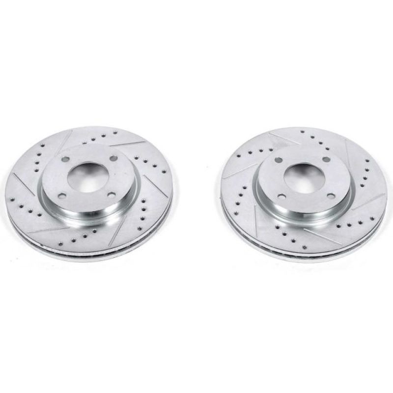 PowerStop Power Stop 09-14 Nissan Cube Front Evolution Drilled & Slotted Rotors - Pair