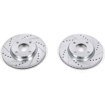 PowerStop Power Stop 09-14 Nissan Cube Front Evolution Drilled & Slotted Rotors - Pair