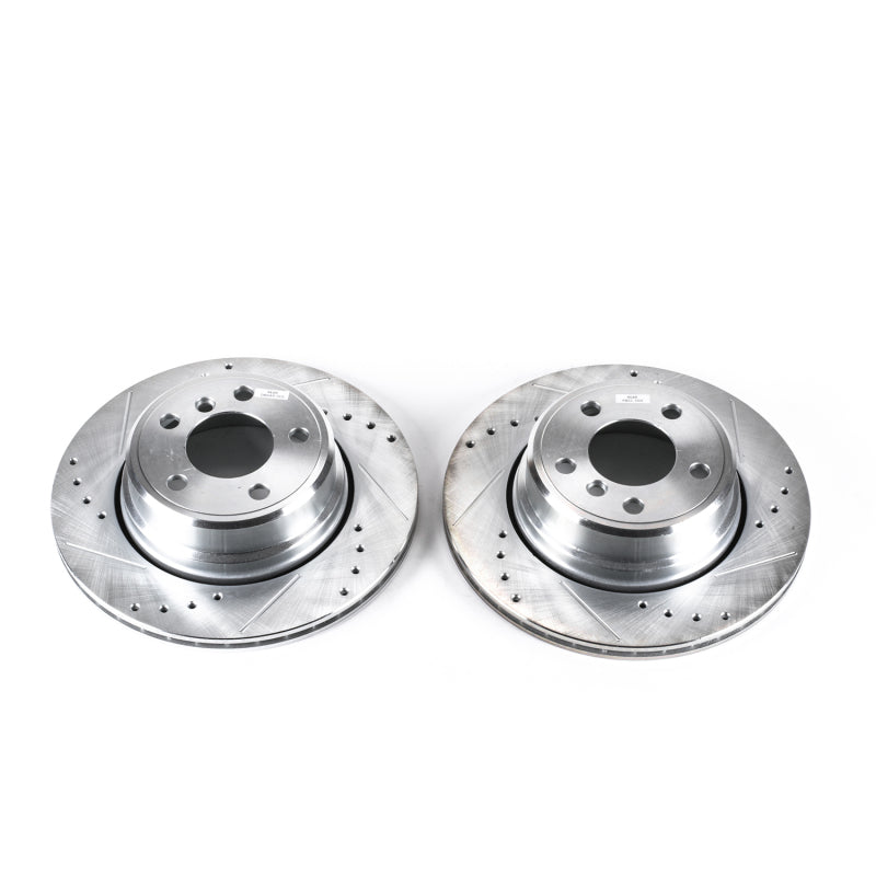PowerStop Power Stop 02-06 BMW X5 Rear Evolution Drilled & Slotted Rotors - Pair