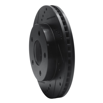 R1 Concepts R1 83-96 Buick Riviera Front Left Drilled & Slotted Black Brake Rotor