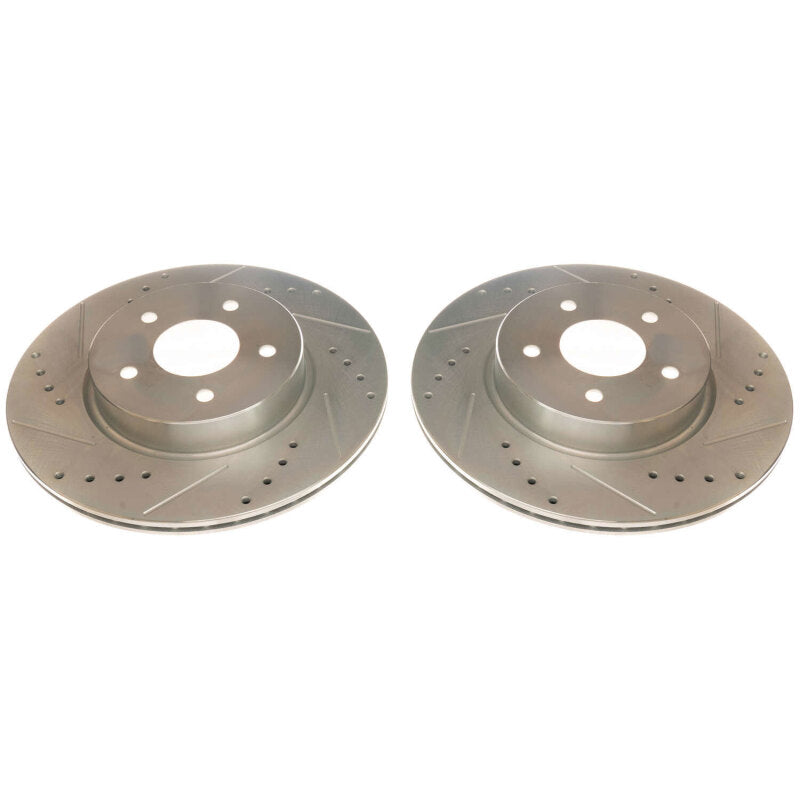 PowerStop Power Stop 19-20 Infiniti QX50 Rear Evolution Drilled & Slotted Rotors - Pair