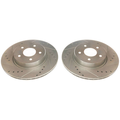 PowerStop Power Stop 19-20 Infiniti QX50 Rear Evolution Drilled & Slotted Rotors - Pair