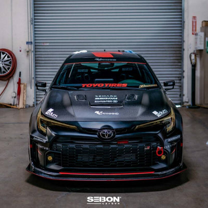 Seibon 2023 Toyota GR Corolla VS-Style Double-Sided Carbon Hood - Gloss Finish