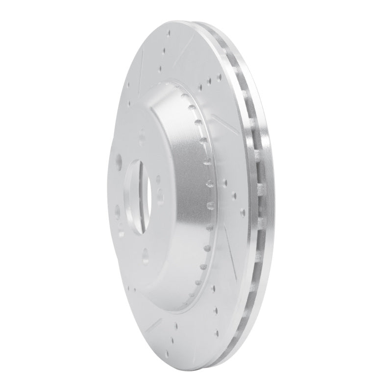 R1 Concepts R1 15-21 Mercedes-Benz S550 Rear Left Drilled & Slotted Silver Brake Rotor