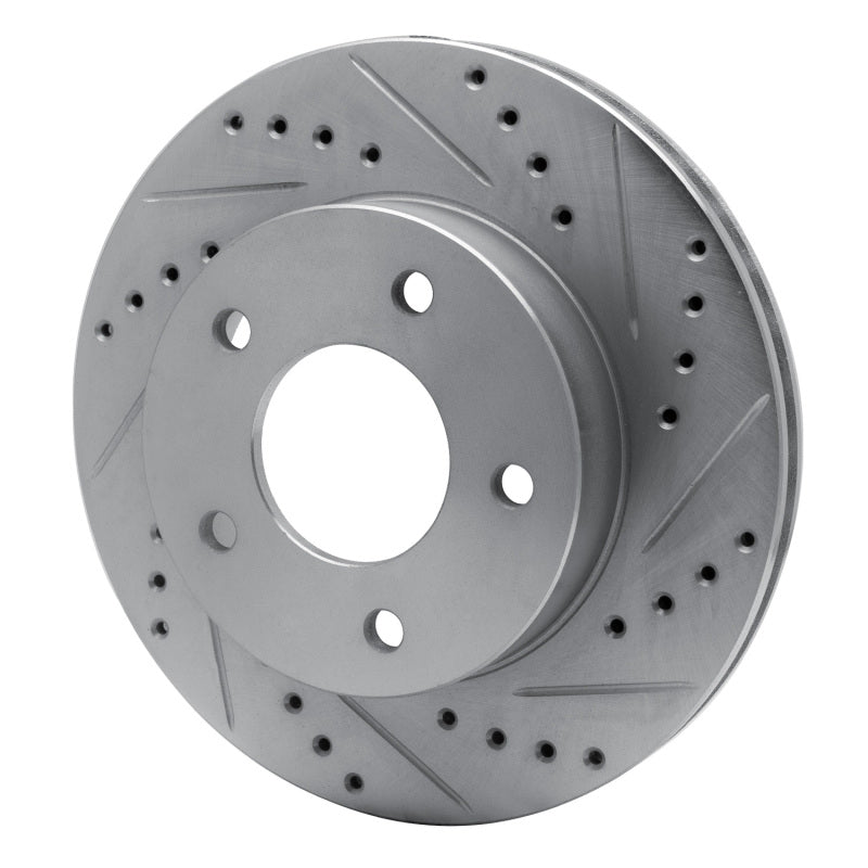 R1 Concepts R1 75-79 Ford LTD Right Rear Drilled & Slotted Silver Brake Rotor