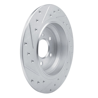 R1 Concepts R1 03-06 Mercedes-Benz SL500 Rear Right Drilled & Slotted Silver Brake Rotor