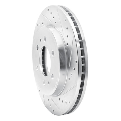 R1 Concepts R1 09-09 Ford F-150 RWD Front Right Drilled & Slotted Silver Brake Rotor