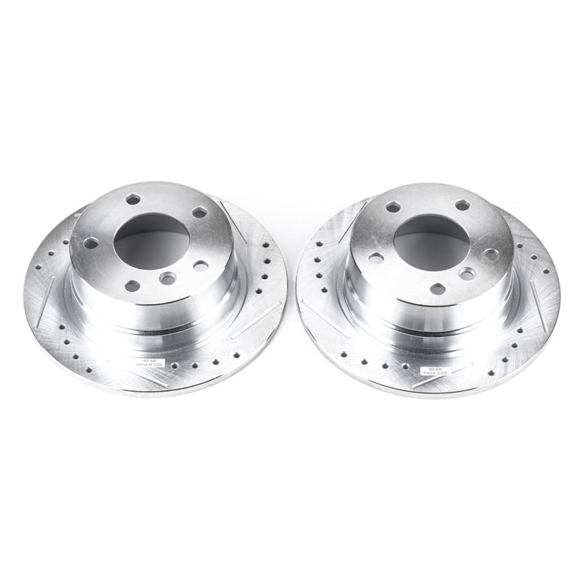 PowerStop Power Stop 95-99 BMW 318ti Rear Evolution Drilled & Slotted Rotors - Pair