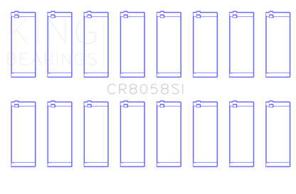 King Engine Bearings Ford 6.2L V8 (Size +.75) Connecting Rod Bearing Set (Set of 8)