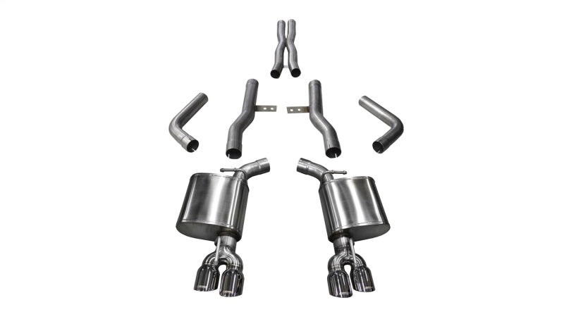 CORSA Performance Corsa 2015-2023 Dodge Challenger Hellcat Dual Rear Exit Extreme Exhaust w/ 3.5in Polished Tips