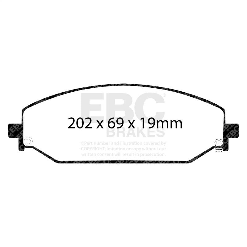 EBC 2019+ Ram Trucks 1500 (DT) Greenstuff Front Brake Pads